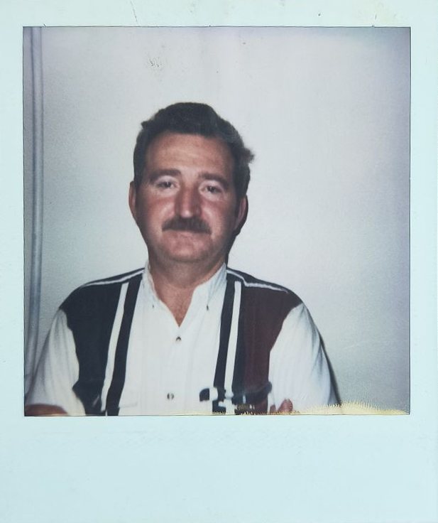 Booking photograph of Sal Bianchi, Ponder County Sheriff's Dept., 12-02-1995. Fiction.