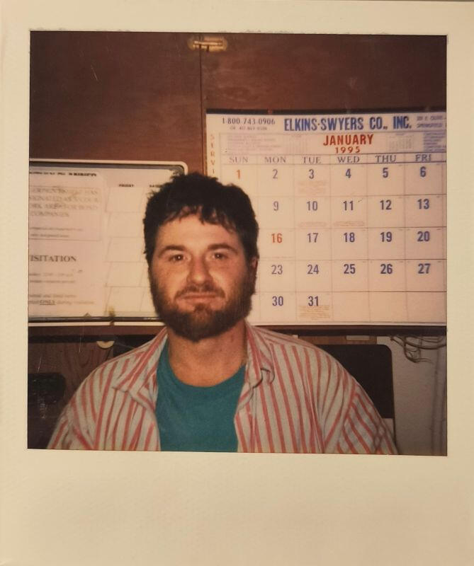 Booking photograph of Ricky Lankford, Ponder County Sheriff's Dept., 12-02-1995. Fiction.